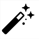 Magic wand icon representing AI-powered thumbnail creation